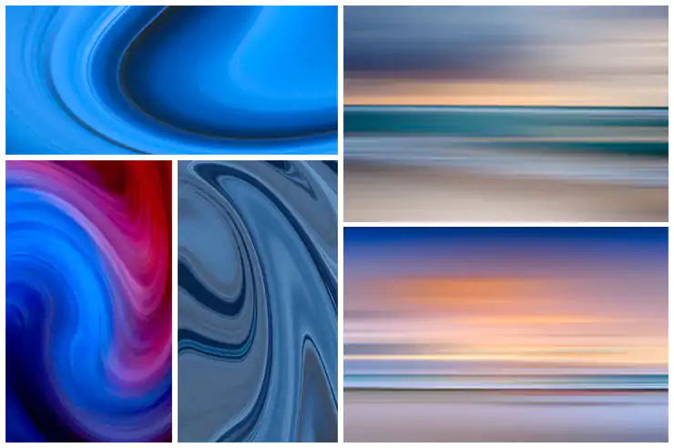 Collage of some photographs from the Abstract Collection