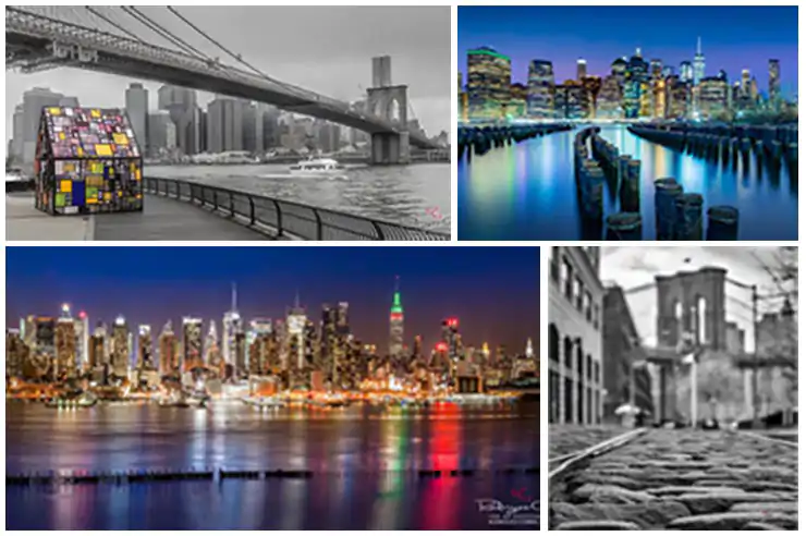 Collage of some photographs from the Cityscape Collection