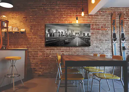 Virtual installation of the-city photography artwork